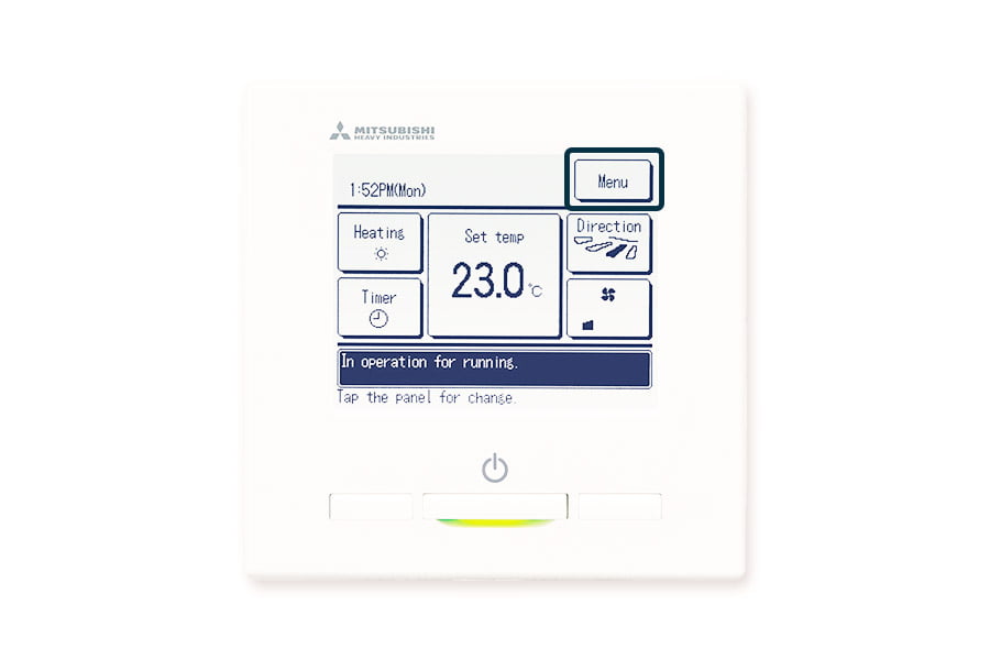 Setting a timer on the wired controller of your MHI air conditioner